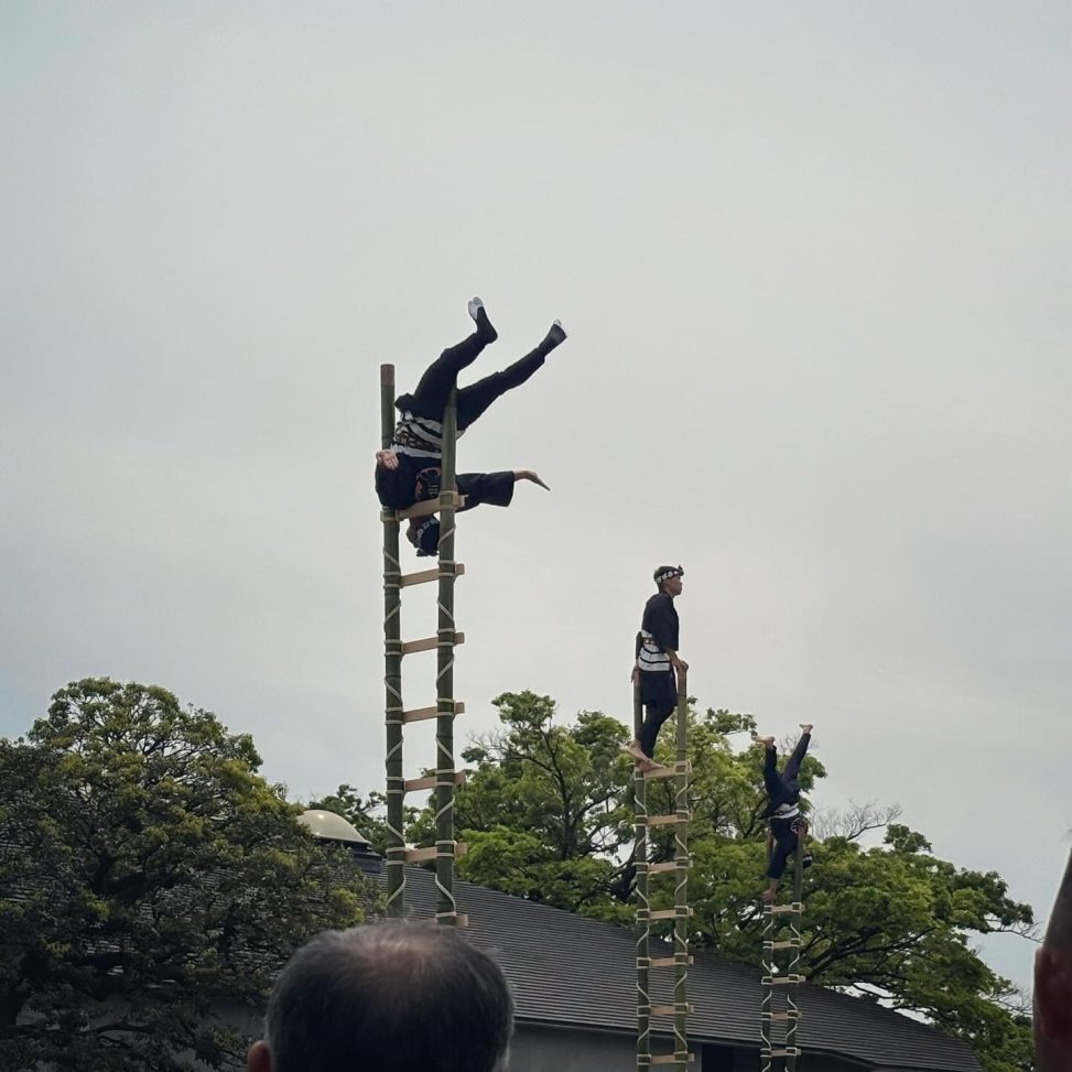 梯子乗り